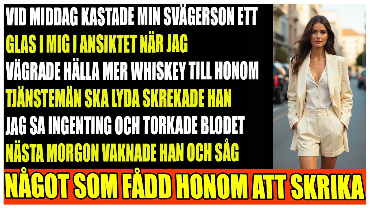 Svärsonen kastade glas när jag sa nej till mer whisky