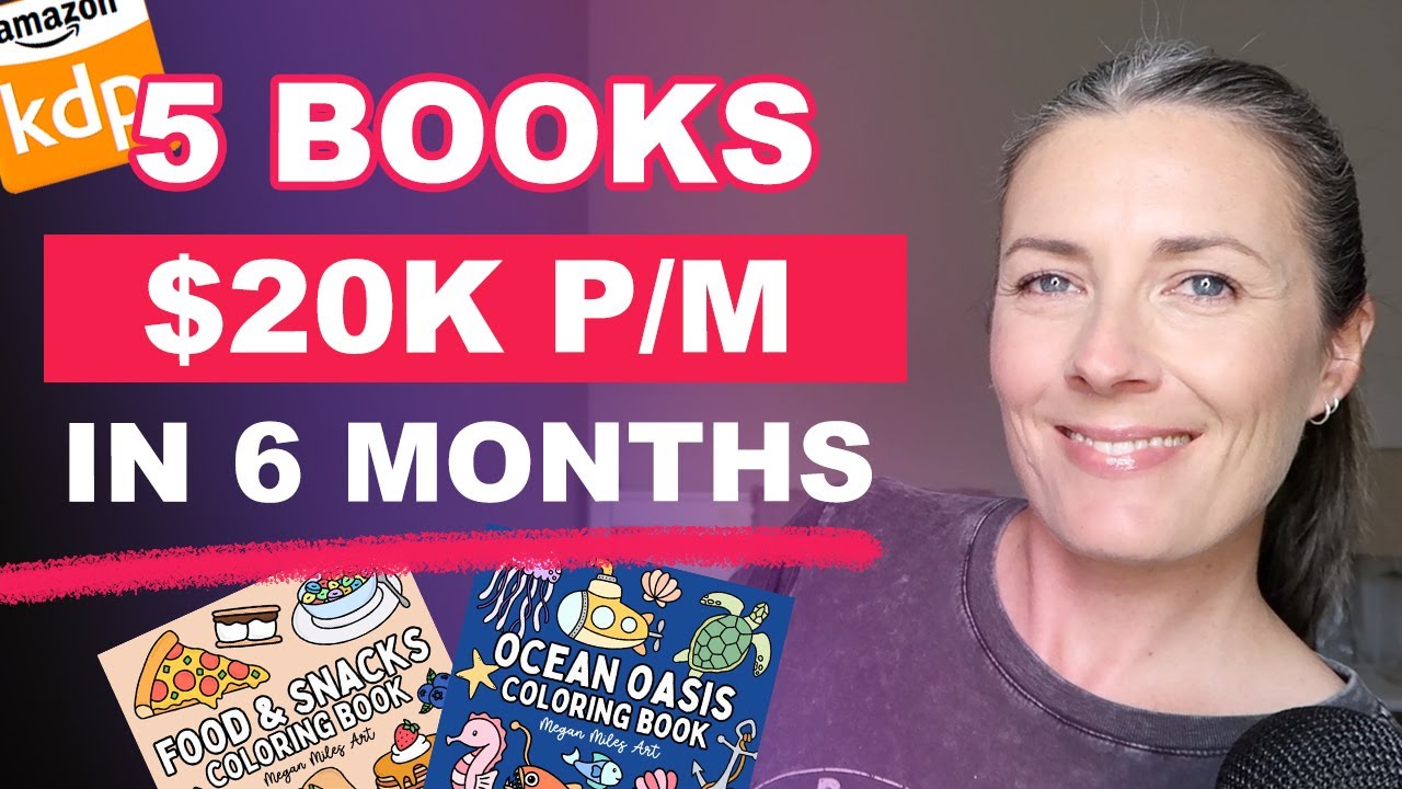 Coloring Books Take Only 6 Months To Make $20K Per Month - Low Content Book Publishing on Amazon KDP