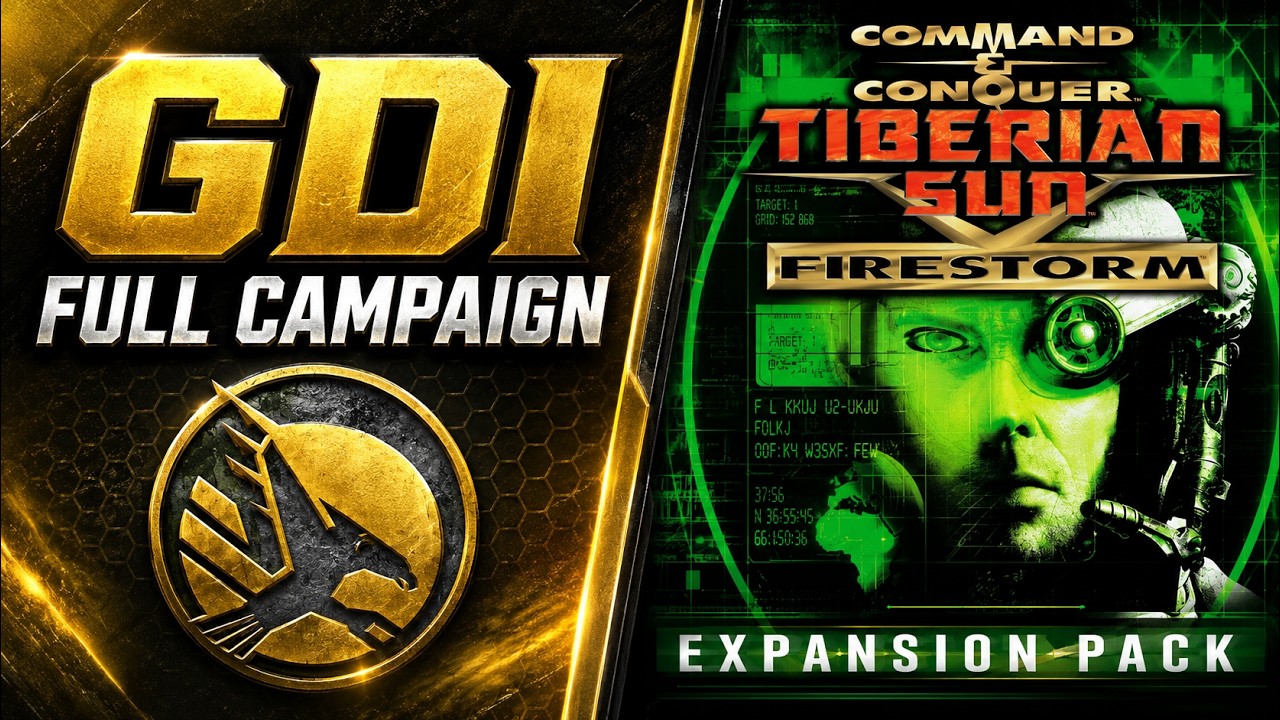 Tiberian Sun Firestorm Full GDI Campaign Playthrough - Hard Difficulty