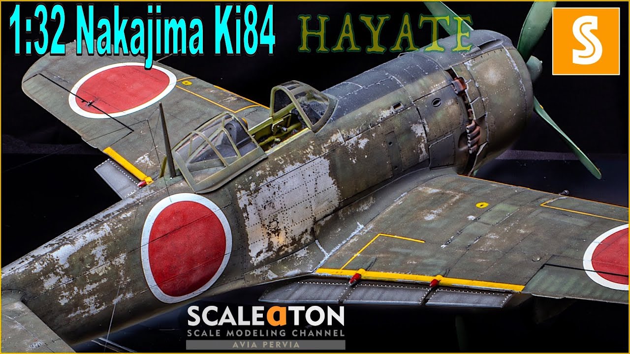 Hasegawa Nakajima Ki84 Type4 Hayate 1/32 Scale Model Aircraft Build