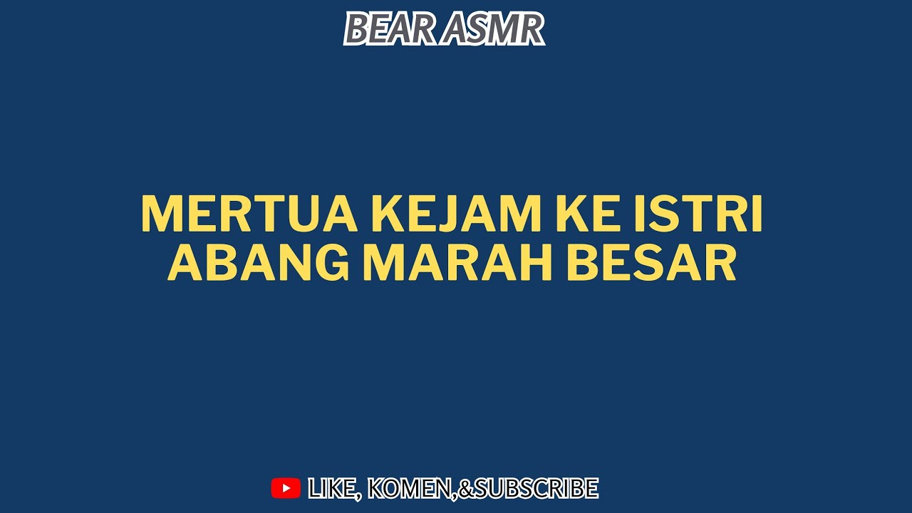 MERTUA KEJAM KE ISTRI ⁉️ABANG MARAH BESAR ⁉️|ASMR HUSBAND 