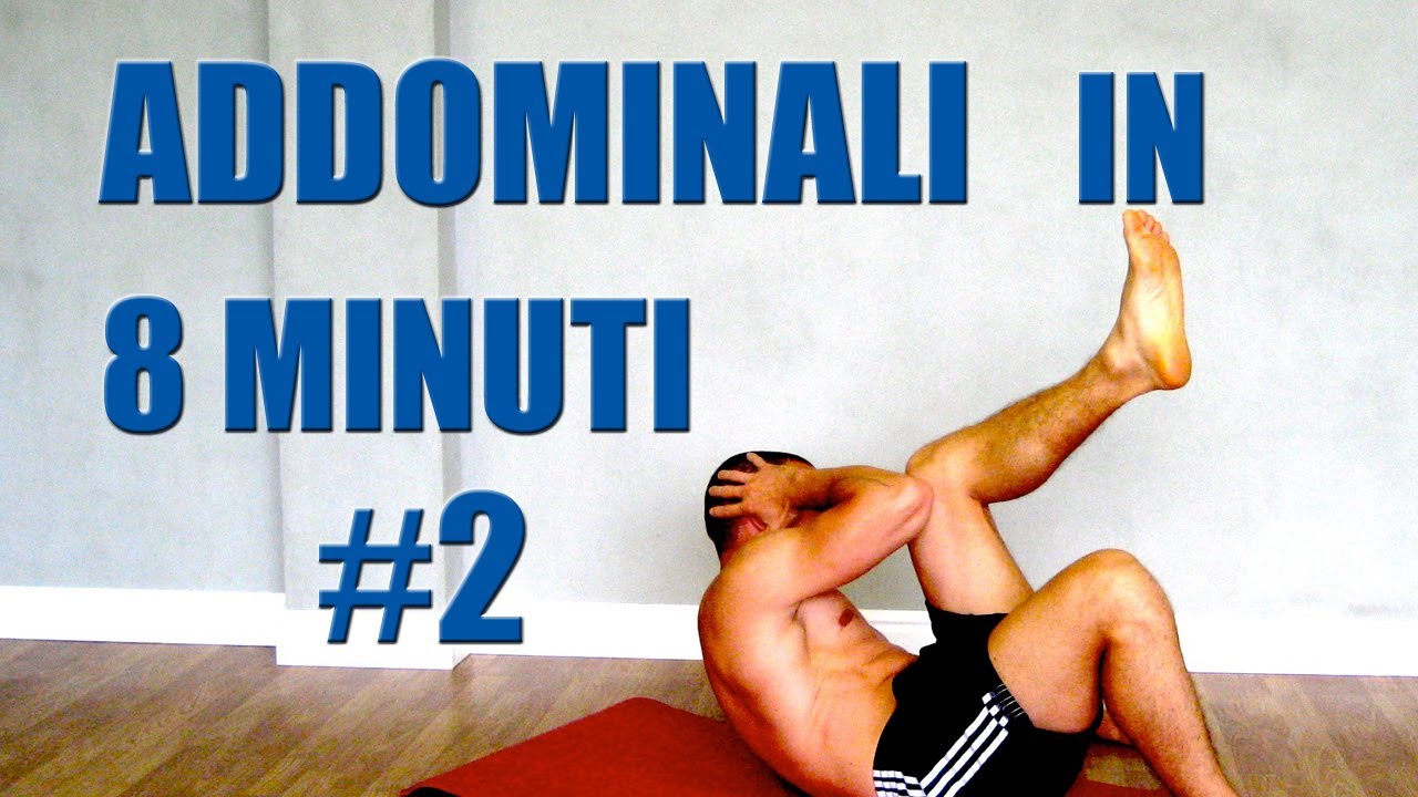 Addominali Allenamento in 8 minuti: Programma #2 Obliqui
