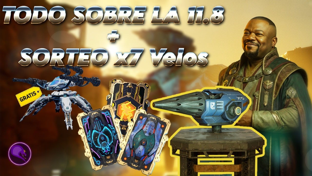 🟣  SORTEO x7 ARMAS VELOS + TODO sobre la ACTUALIZACIÓN 11.8 🔥 | War Robots | #WRWinVelos