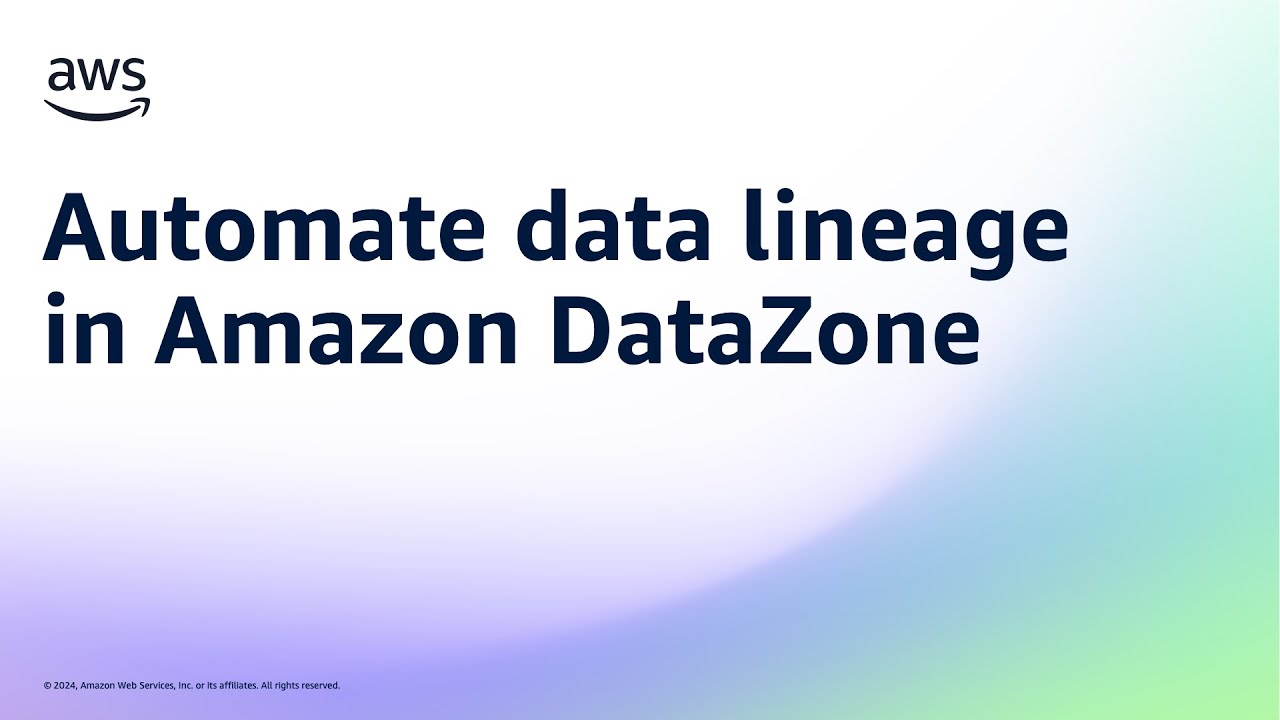 Automate data lineage in Amazon DataZone | Amazon Web Services
