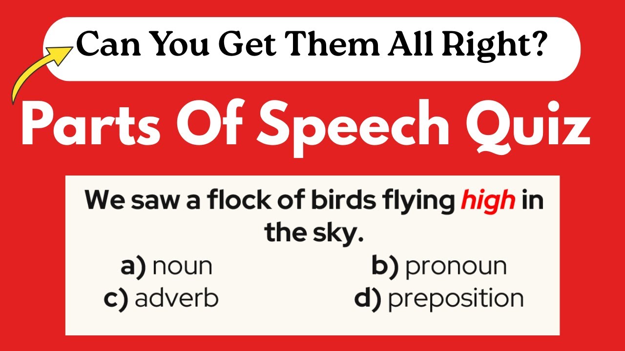 30+ вопросов по частям речи I Викторина по частям речи