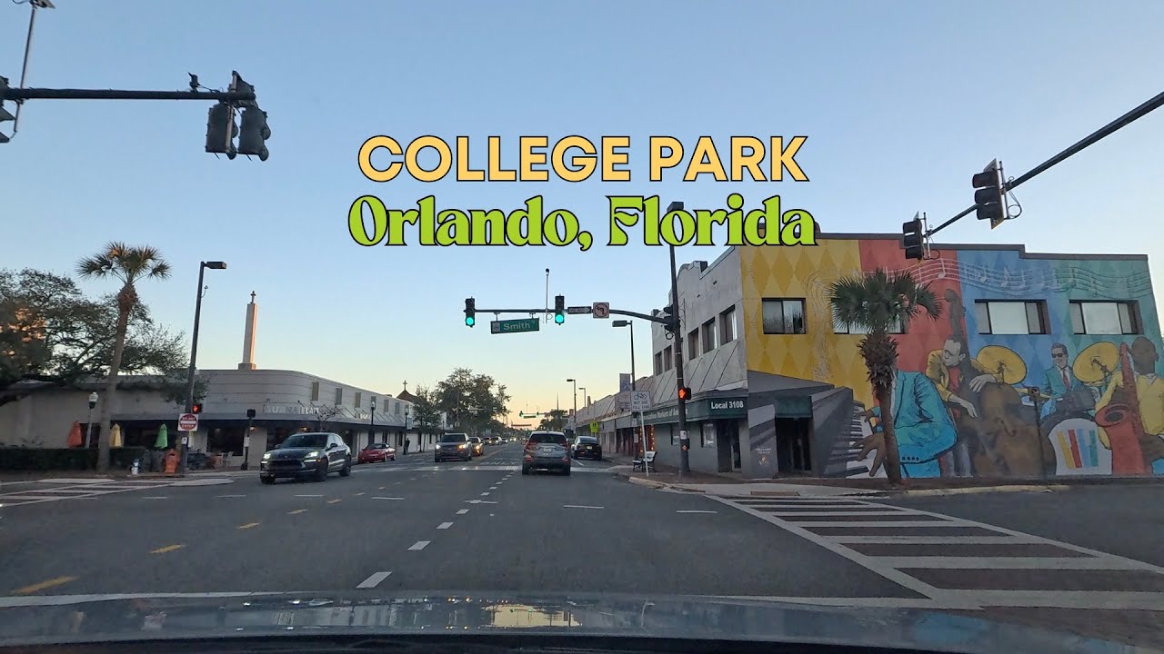 POV Drive Through College Park, Orlando, Florida in 4k | Original Audio | Unedited