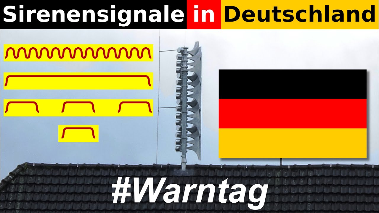 Sirenensignale in Deutschland 2023 | Umfangreiche Erklärung & Klangbeispiele in voller Länge