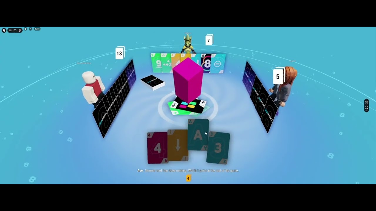 Playing UNO but roblox