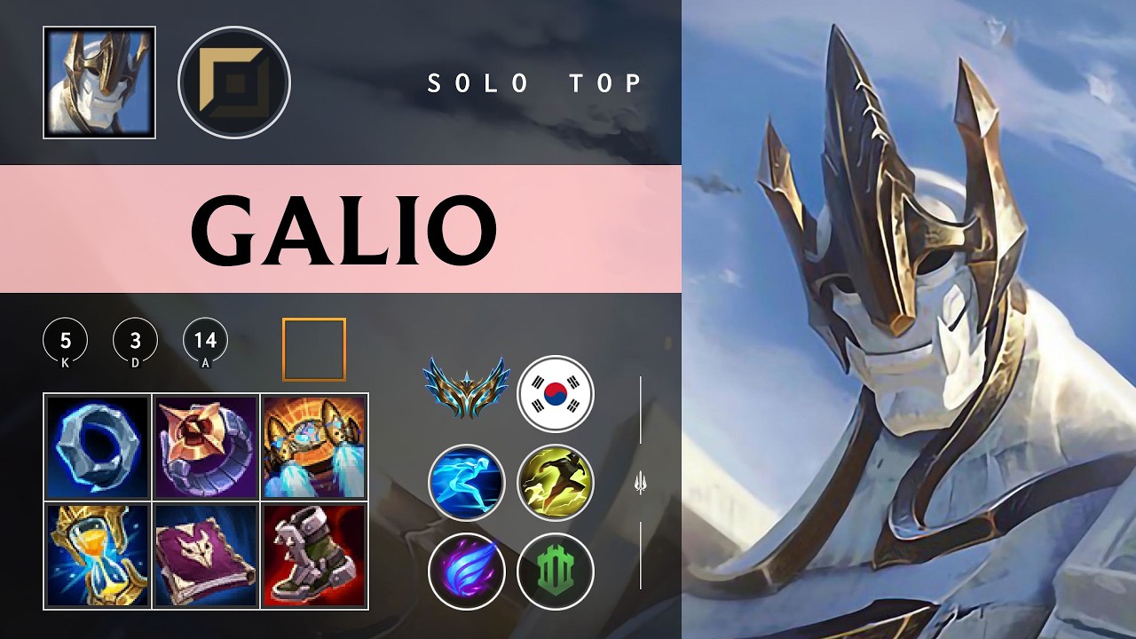 Galio Top vs Lucian - KR Challenger Patch 26.03
