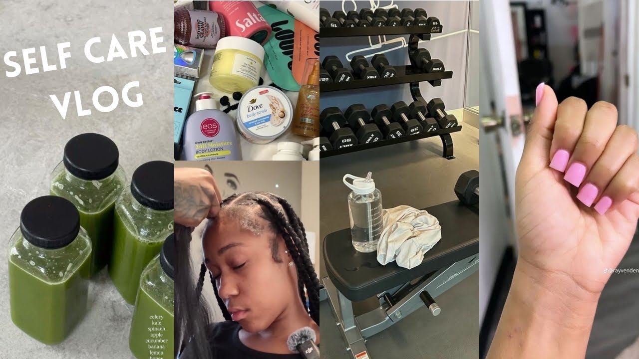 SELF CARE VLOG | nails, hair, new food, & MORE!   | SANIYAJAI