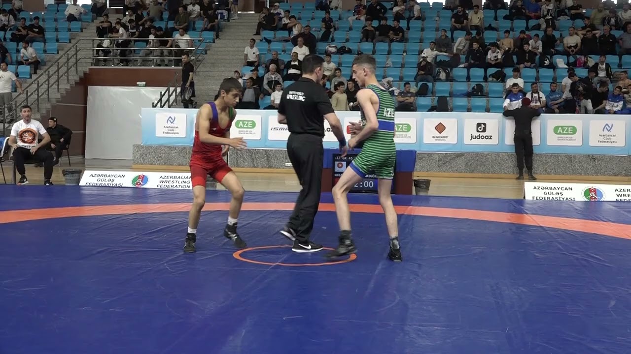 Bronze GR - 45 kg: Elmin Abbasov - Nicat Adıgözəlov