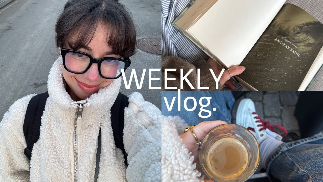 WEEKLY VLOG 👩🏻‍💻📚☕️ I sürprizler, yeni kitaplar, sınavlar ve aile sıcaklığı