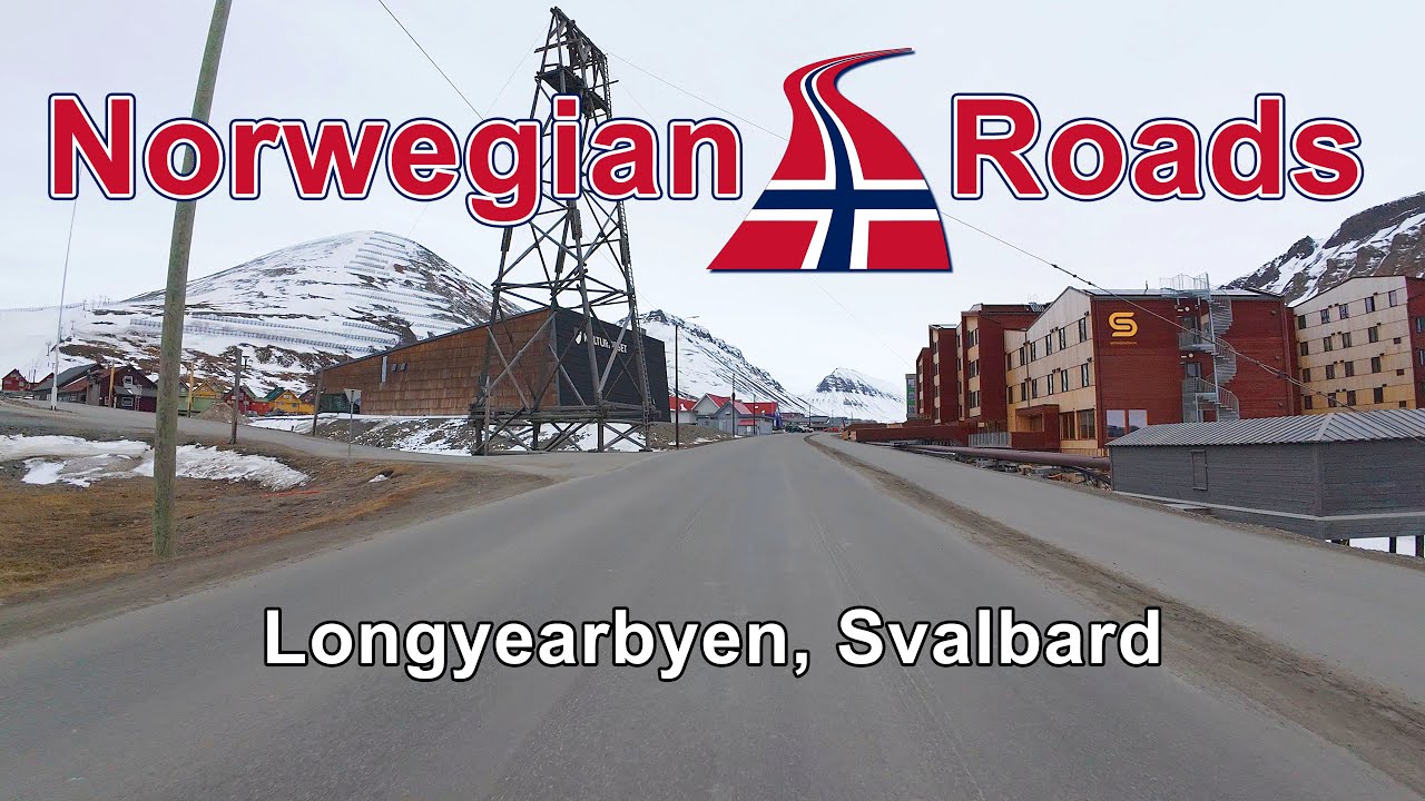 Driving in Longyearbyen, Svalbard - Halfway to the North Pole | Norwegian Roads 4K UHD