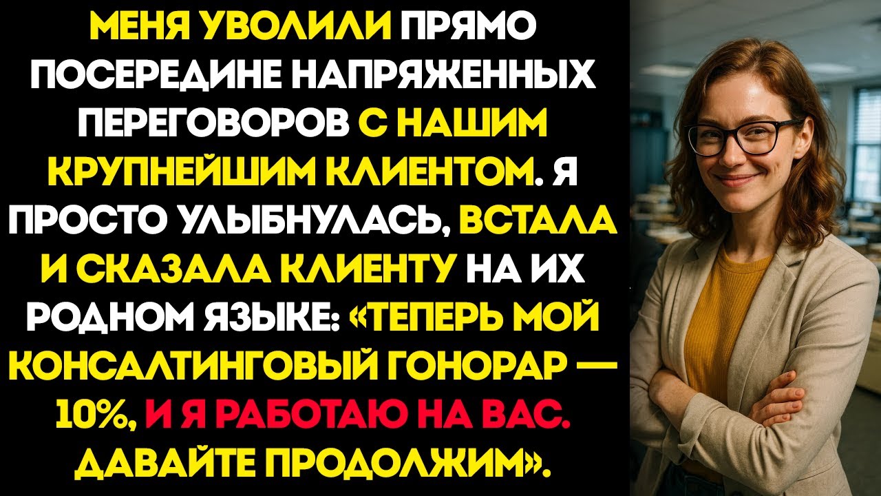 Она Перехитрила Топ-Менеджера, Который Уволил Её Прямо Во Время Сделки — Корпоративное Предательство