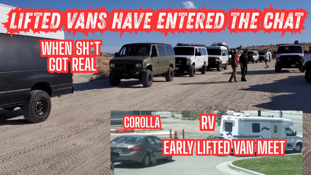 Lifted Off-Road Vans have entered the Chat when SH*T(Meets) got REAL When no lifted vans showed up 😂