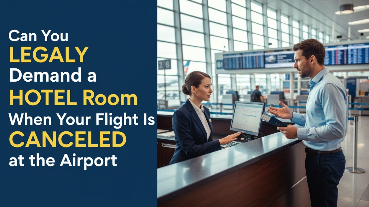 Can You LEGALLY Demand a HOTEL Room When Your Flight Is CANCELED at the Airport