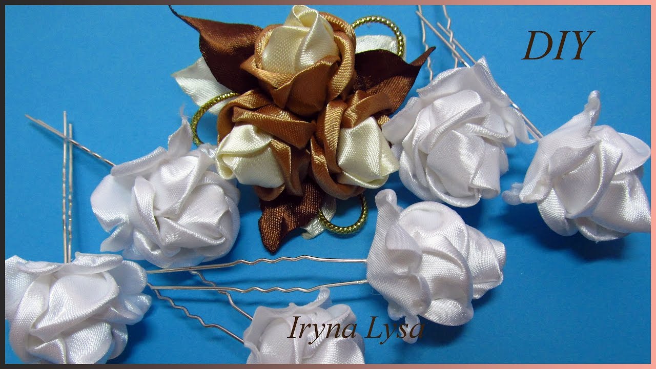 Rose From Satin Ribbon, Kanzashi