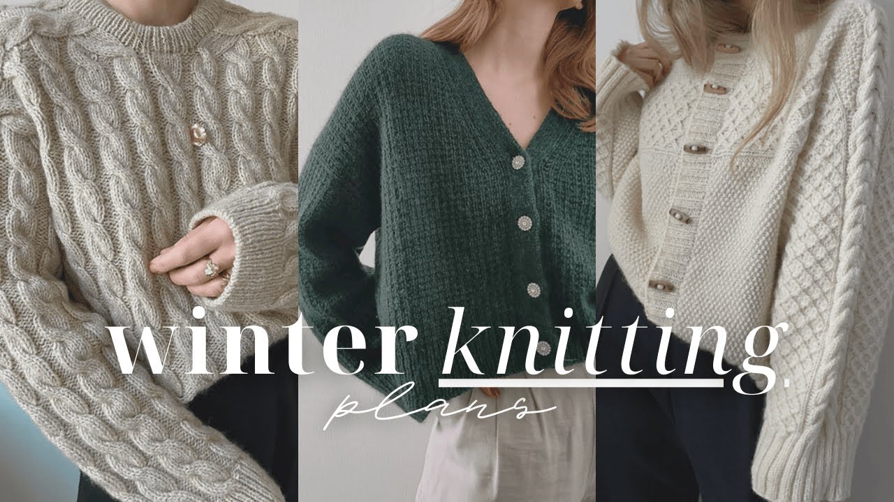 winter knitting plans 🤍❄️ + yarn & color ideas