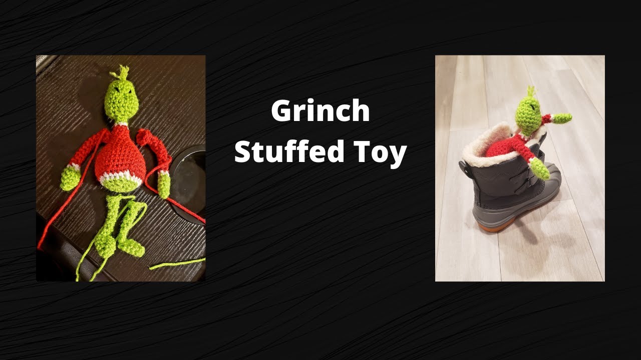 Crocheted Grinch Stuffed Toy Tutorial