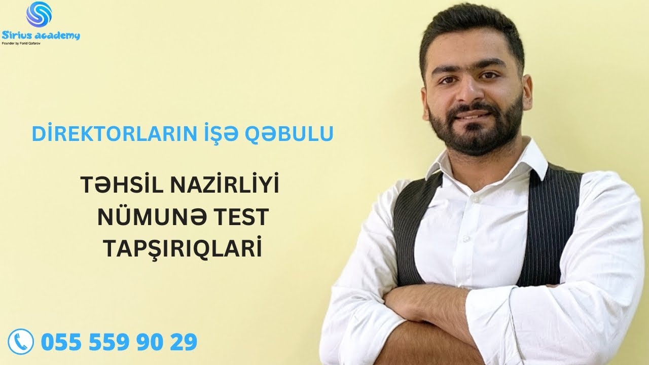 MƏNTİQ - DİREKTORLARIN İŞƏ QƏBULU - FƏRİD QAFAROV