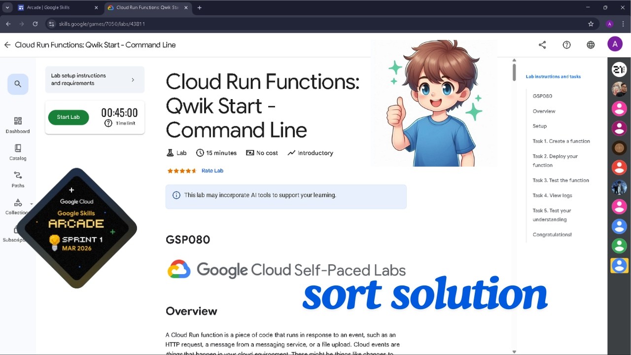 Cloud Run Functions: Qwik Start - Command Line || GSP080