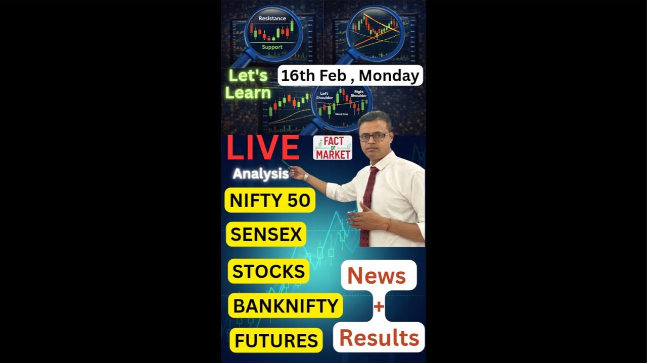 Live Trading Nifty , Banknifty , Sensex & Stocks Learning Update #livestream #trading #factofmarket