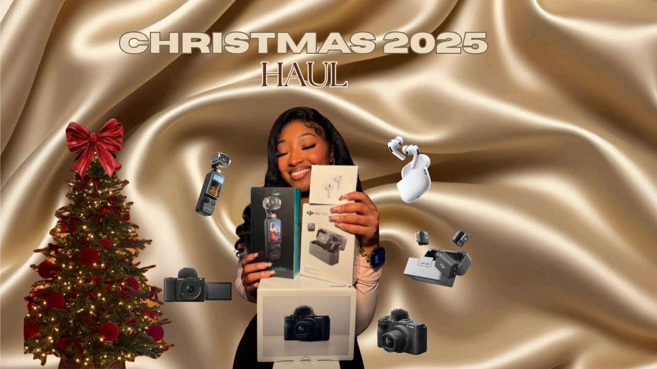 🎄 Christmas Tech Haul ⎸ Content Creator Essentials + Camera Gear ✨
