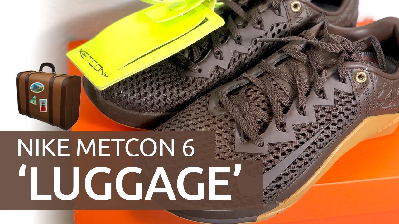✔️ Nike Metcon 6 'LUGGAGE' | Unboxing Brown Training Shoes with Luggage Tag!
