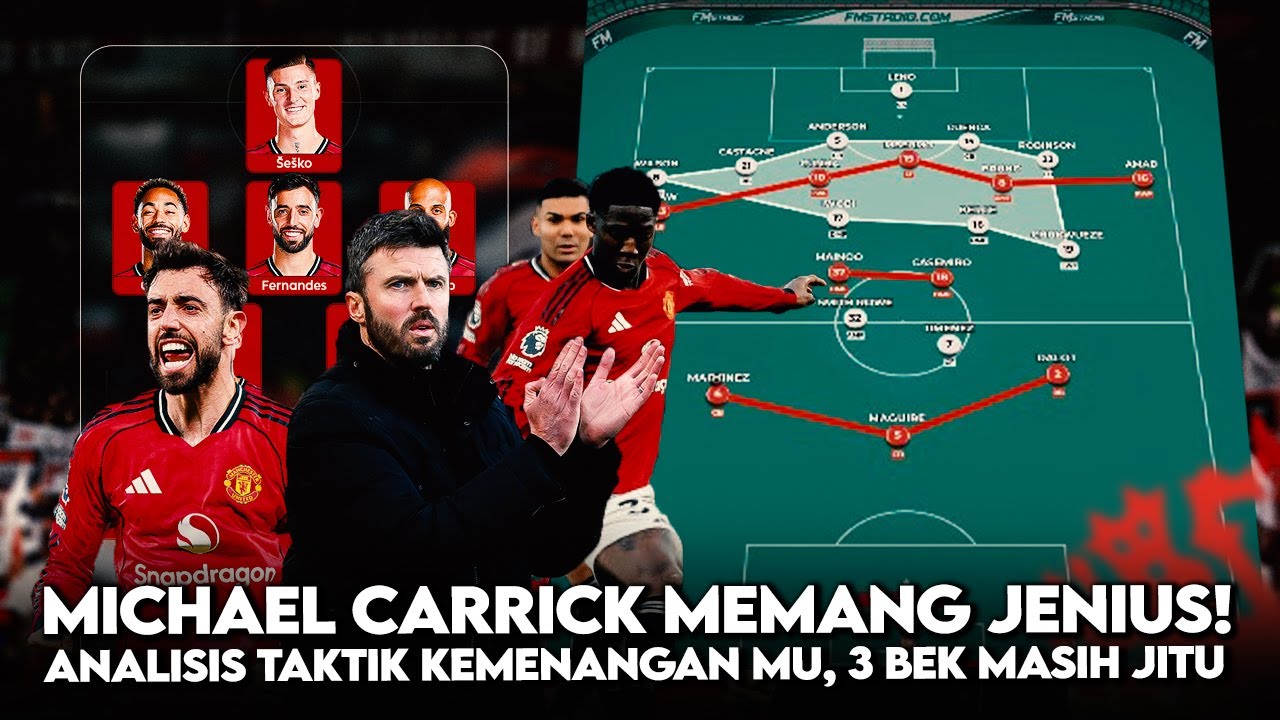 🚨Analisis Taktik Jenius Carrick🔥Lini tengah Penggerak Permainan✅JJ Gabriel Cicipi Latihan Tim Utama