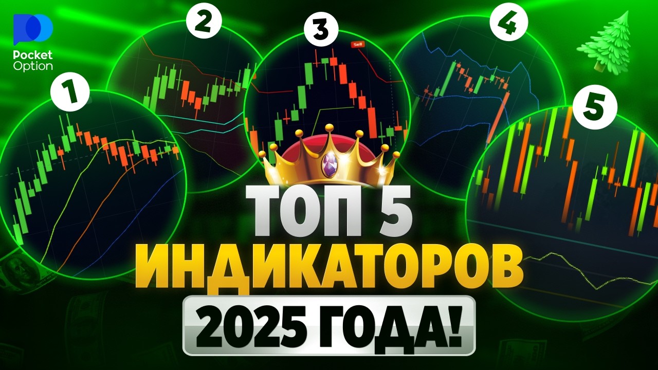 Pocket Option Обучение! ТОП 5 полезных индикаторов для НОВИЧКОВ!