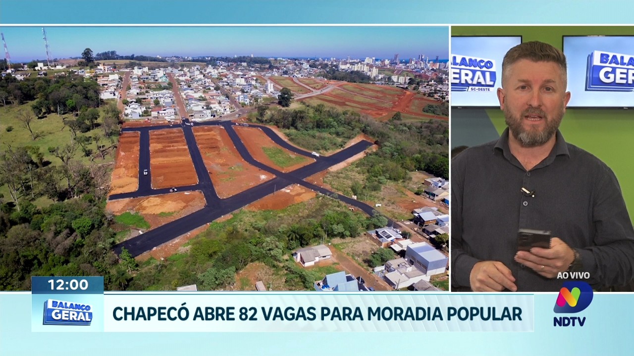 Programa de habitação em Chapecó abre 82 vagas para famílias