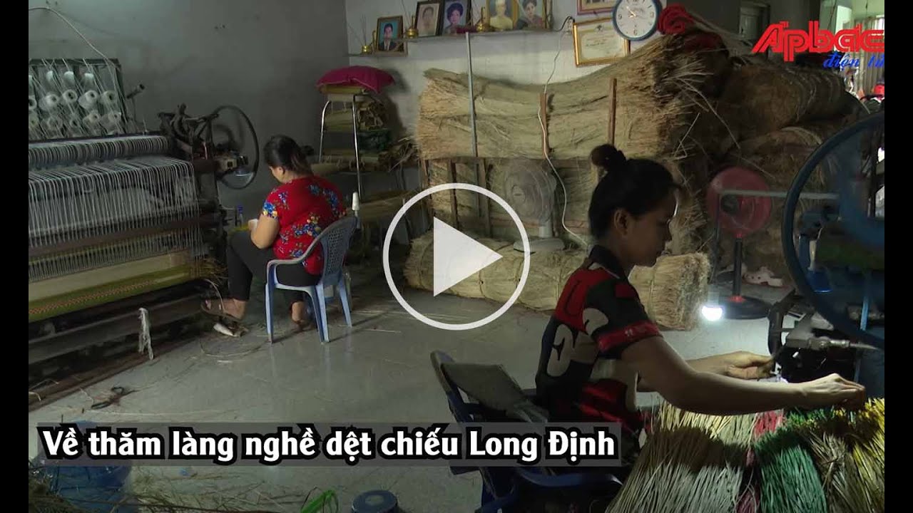 Về thăm làng nghề dệt chiếu Long Định | Báo Ấp Bắc Online