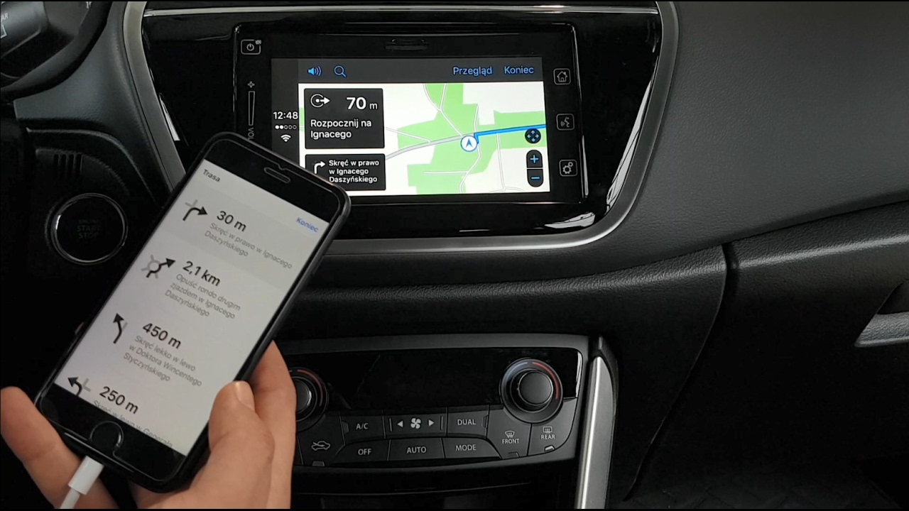 Apple CarPlay system multimedialny Suzuki S-Cross, Vitara Mad Mobil Gliwice i Rybnik