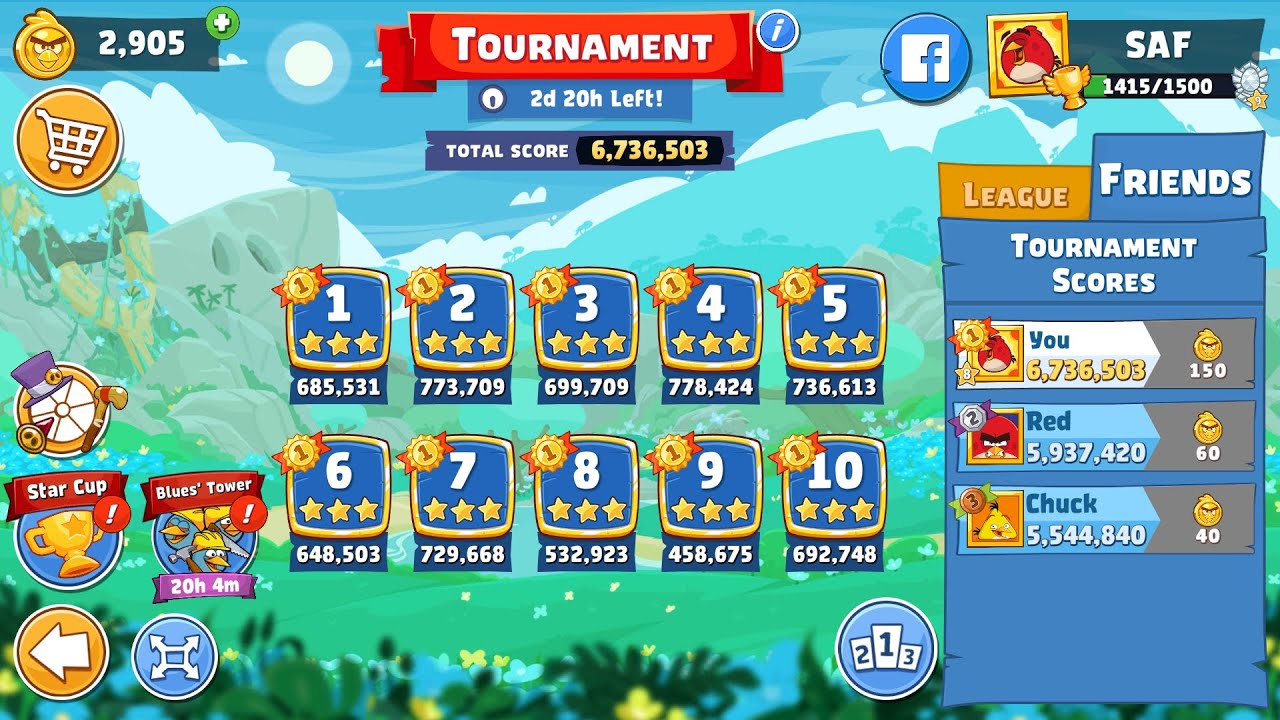 Angry Birds Friends. Tournament (13.05.2024). All levels 3 stars. Passage from Sergey Fetisov