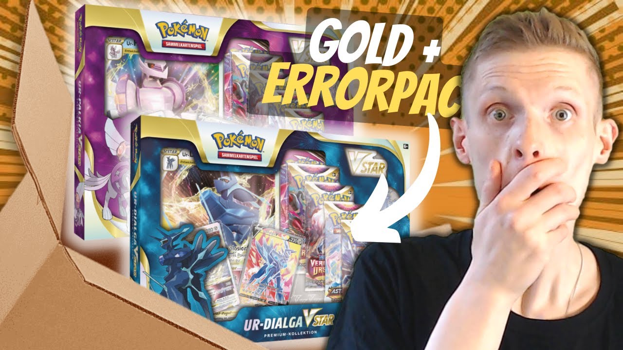 Pokémon OPENING *NEUE* Ur-Dialga & Ur-Palkia VSTAR Premium-Kollektionen! GOLDKARTE + ERRORPACK