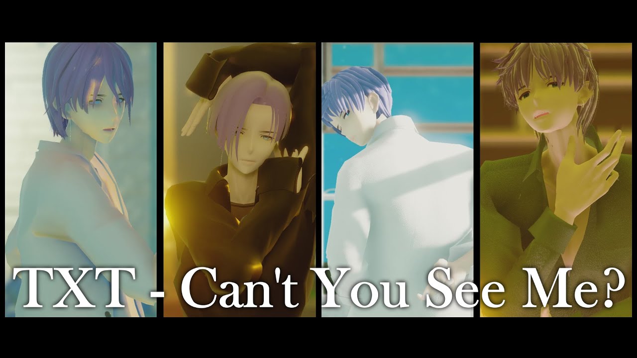 【MMD MV||Original Motion】TXT (투모로우바이투게더) - Can't You See Me? (세계가 불타버린 밤, 우린... )
