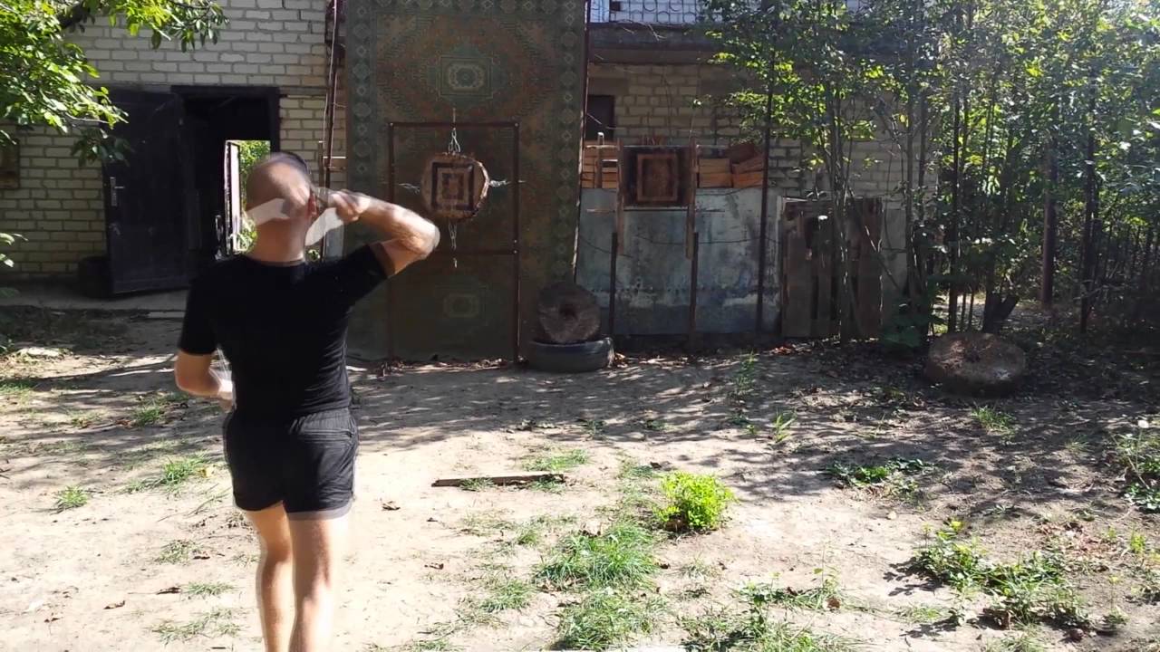 throwing knife no spin 5 m (безоборотка замедление)