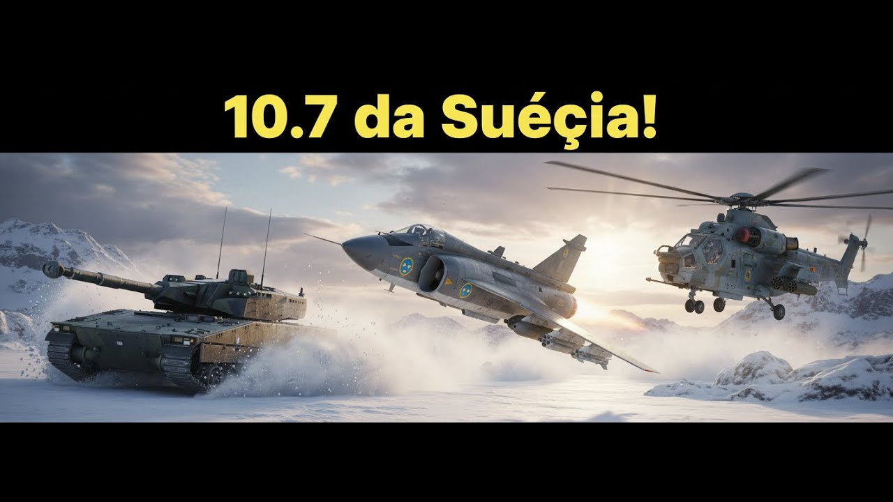 Como esta o 10.7 da Su&eacute;cia atualmente - WAR THUNDER GAMEPLAY - CV90105, AJS37, CV 90 MK.IV, MI-28A.