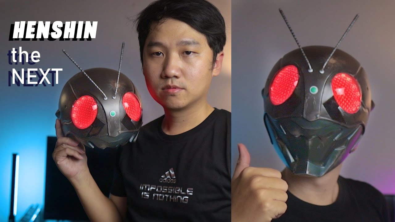 Pake helm ini 100% di tilang Pak POLLLLLISI !! HELM COSPLAY Kamen rider the next