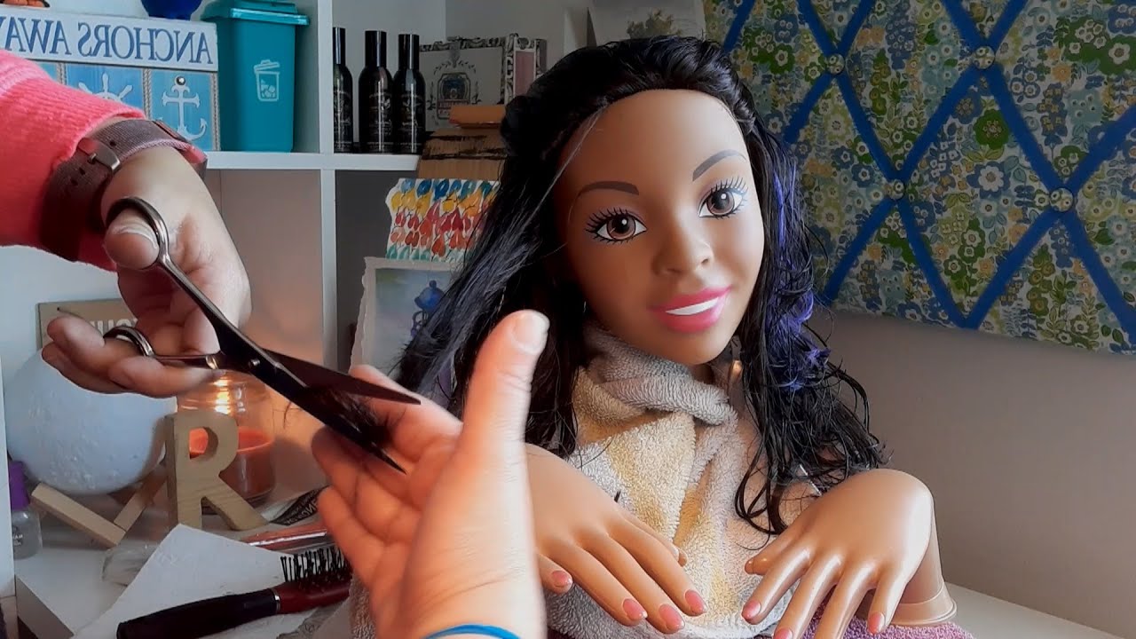 (( ASMR )) Haircutting, Hair brushing, and Styling