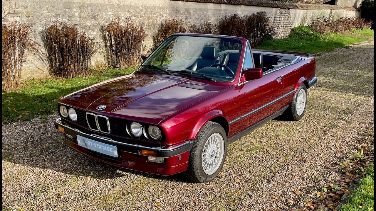 BMW E30 cabriolet 3.25i vendue  chez GT VINTAGE CLASSIC CARS