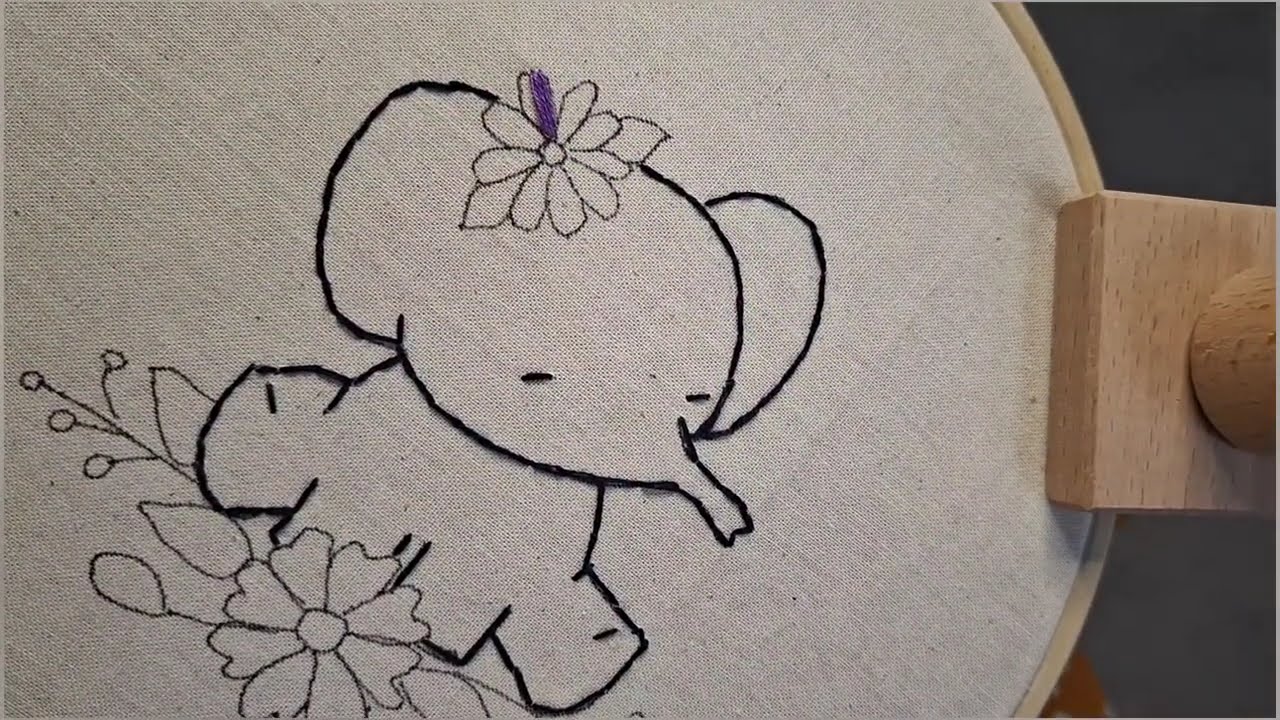 Cute Floral Emberoidey Tutorial || Embroidery for beginners || Hand Embroidery