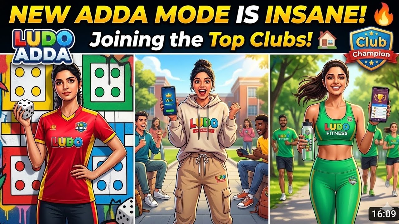 NEW ADDA MODE IS INSANE 🔥 Joining the Top Clubs! 🏘️ #ludo​ #gaming​ #video​ #shorts​ #trending​