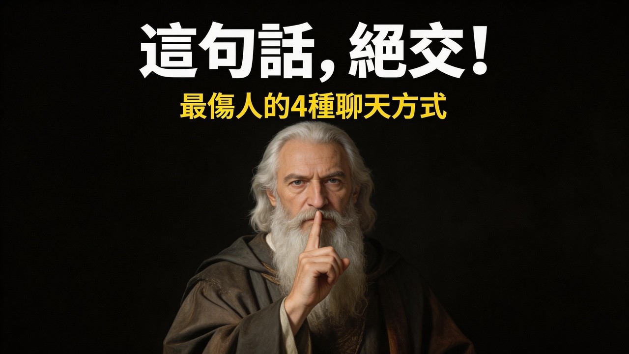 為什麼你身邊的人越來越少？開口就得罪人的4種「自殺式」聊天。