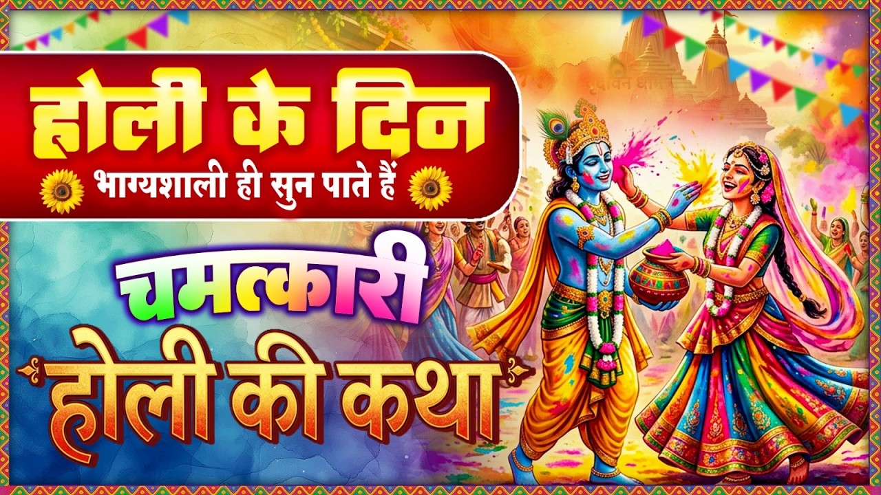 होली के दिन भाग्यशाली ही सुन पाते हैं यह चमत्कारी होली की कथा~Holi  Katha~Fagun Ki Paramparik Katha