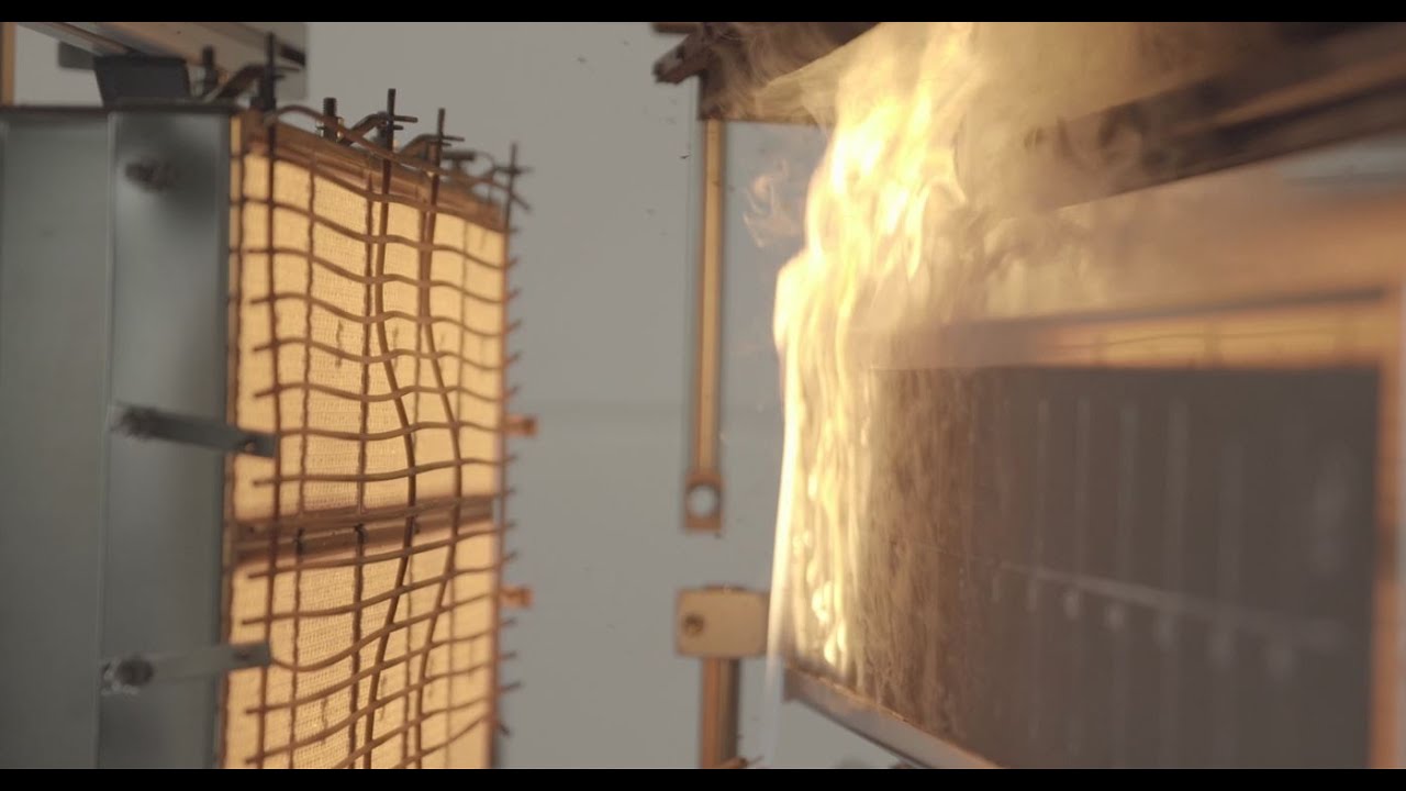 Brandprüfung - ISO 5658 2 - Reaction to fire test: Spread of flame