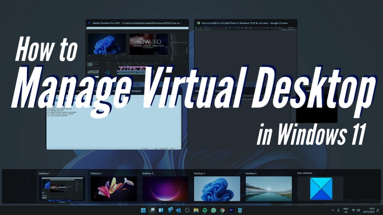 How to Manage Virtual Desktop in Windows 11