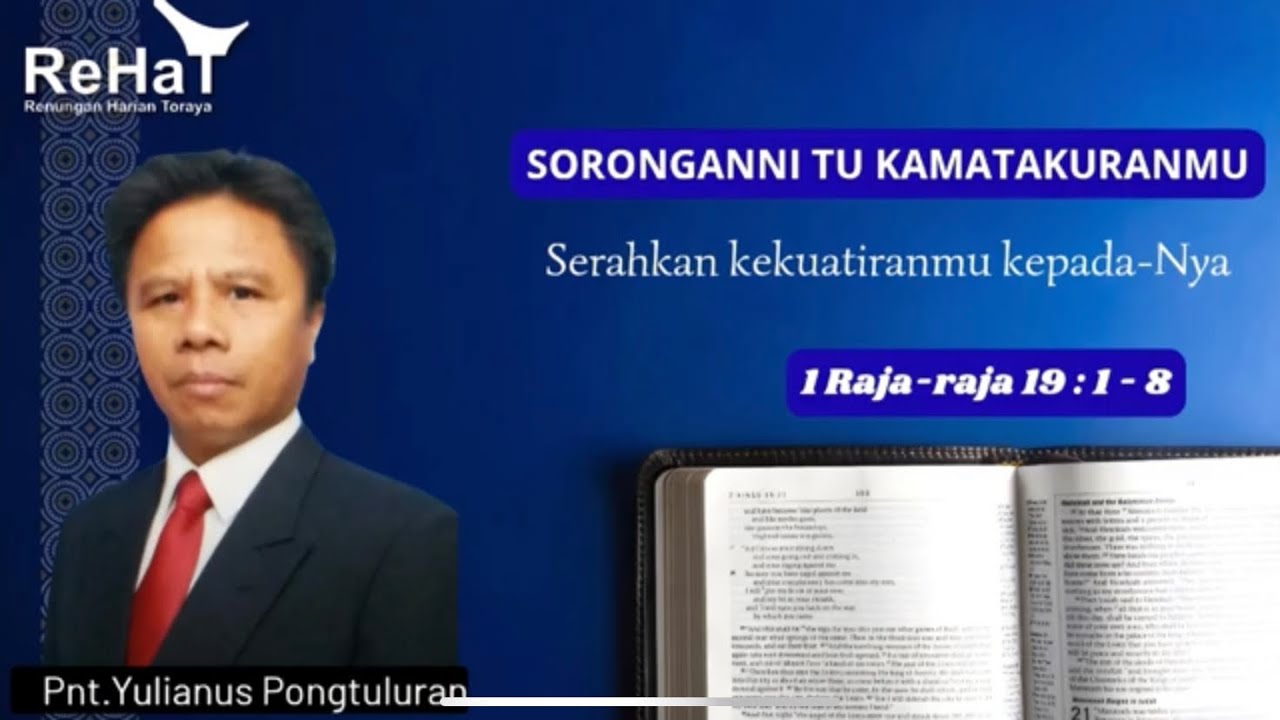 SORONGANNI TU KAMATAKURANMU | ReHat, 23 Feb 2026 - Pnt. Yulianus Pongtuluran