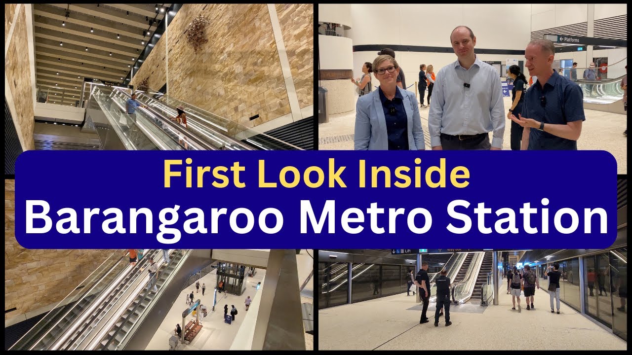 First Look Inside Barangaroo Station - Sydney Metro City & South West Community Open Day