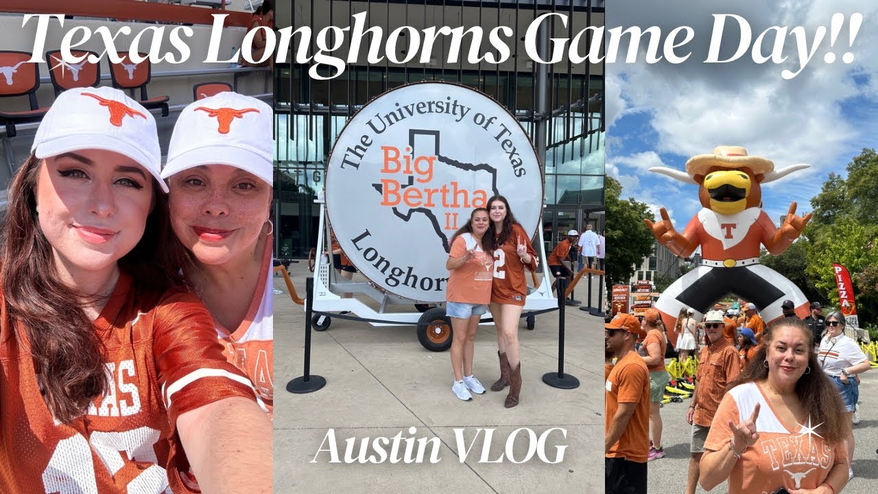 Texas Longhorns Game Day VLOG with my mom in Austin! (TX vs. Colorado St.)